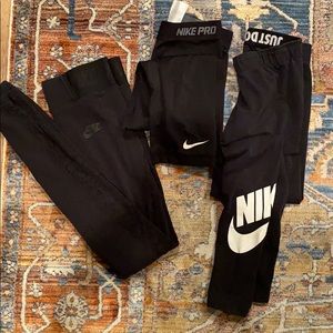 3 set of Nike workout leggings size S